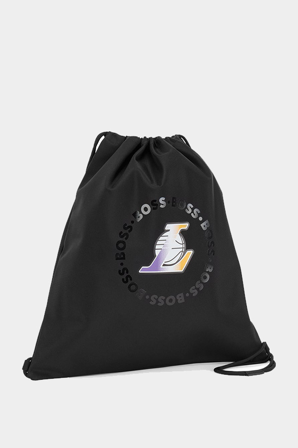 ΣΑΚΙΔΙΟ ΜΙΚΡΟ ΠΛΑΤΗΣ BOSS X NBA (LAKERS) - 001 ΜΑΥΡΟ